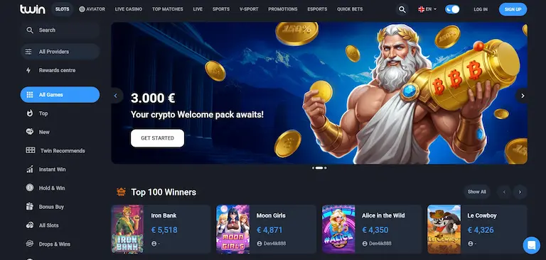 Twin Casinos officiella webbplats